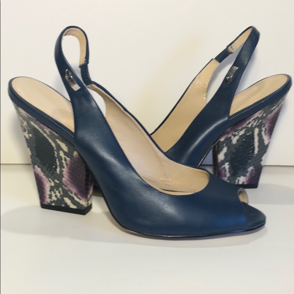 Calvin Kline Caralee Nappa Geo Snake Pump